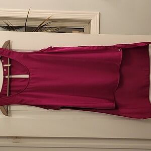 Guess Asymetrical Double Tank in Hot Pink w Key Hole Button